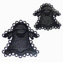 freestanding lace ghost ornaments