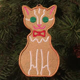 Gingerbread Kitty Ornament