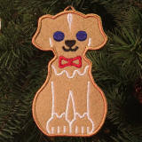 Gingerbread Puppy Ornament