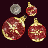small ornament with glitter