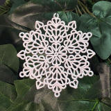 Haert Motif snowflake ornament