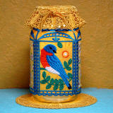 bluebird mason jar cover