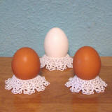 lace egg stand