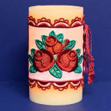 Red Roses Candle Wrap