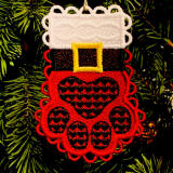 Santa belt paw ornament