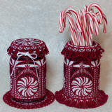 Peppermint Candy Mason Jar Cover