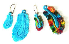 free feather earring design