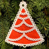 tree ornament with felt