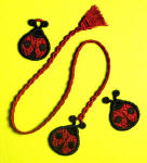 freestanding lace ladybugs