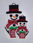 Snowman freestanding lace