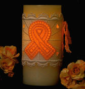 Support Ribbon Candle Wrap