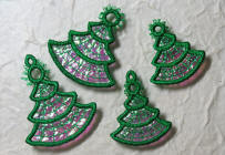 free christmas tree jewelry charms with mylar