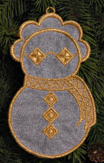 snowlady motif ornament