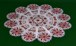 peppermint lace doily