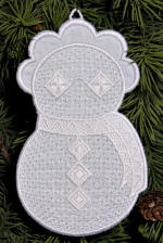 wing-needle snowlady freestanding ornament