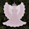 freestanding wing-needle angel ornament