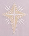 shadow applique wing-needle star motif