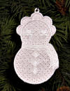 freestanding wing-needle snowlady ornament