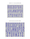 lettering for alphabet bookmarks